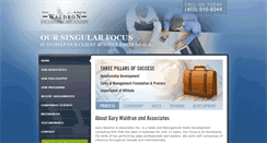 Desktop Screenshot of garywaldronandassociates.com